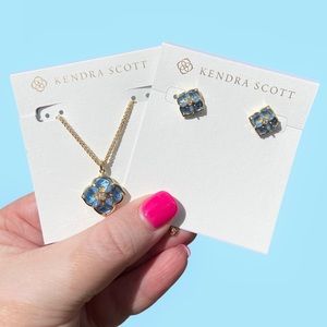 NWT Kendra Scott Dira Stone Earrings and Necklace set
